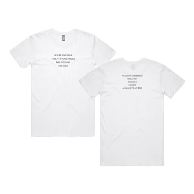 Closer Tracklist White Tシャツ