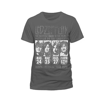 ice grey t mens HEAVIEST BAND IN WORLD GRAY
