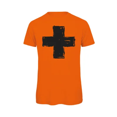 Orange '+' Tee