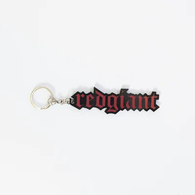 Red Giant Keychain (Logo / Black）