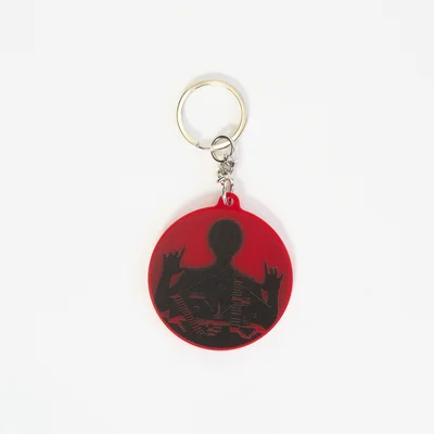 Red Giant Keychain (Silhouette)