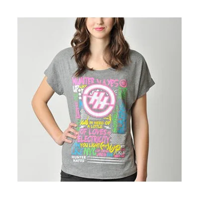 Chalk Collage Logo Ladies Dolman T-Shirt