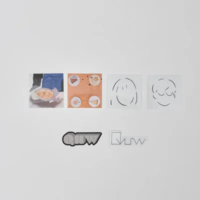 Quw flake sticker set