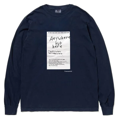 Anywhere but here Long Sleeve[Navy]